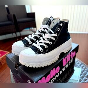 Converse Black and White High-Top Sneakers